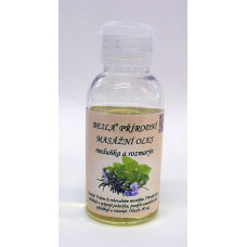 Přírodní masážní olej (90 ml) - rozmarýn a meduňka